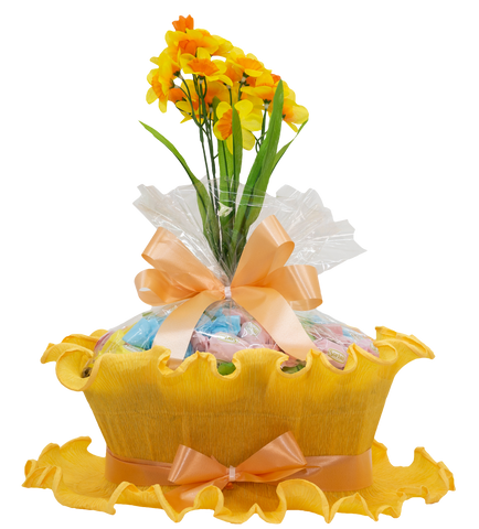 Flower Basket Yellow