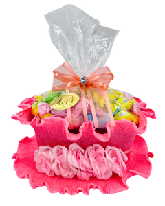 Pink Crespa with Flowers