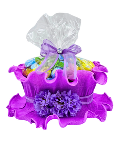 Purple Crespa with Flowers
