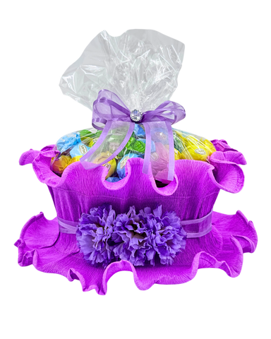 Purple Crespa with Flowers