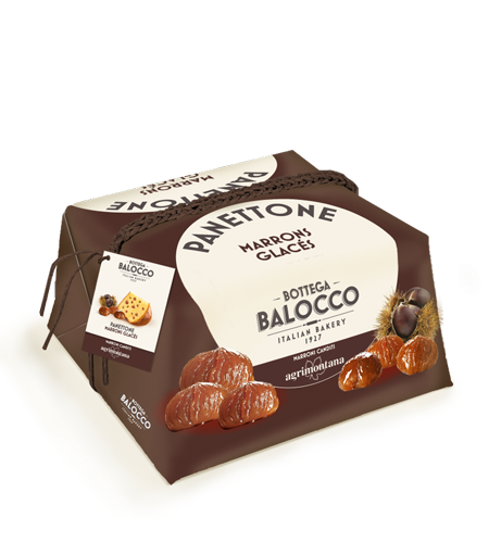 Balocco Hand Wrap Panettone Marrons Glacées 750g