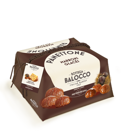 Balocco Hand Wrap Panettone Marrons Glacées 750g