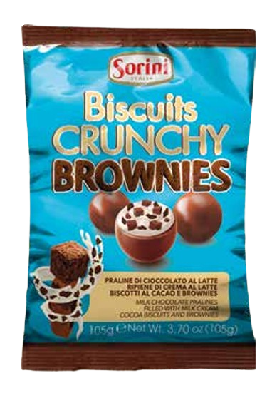Sorini Crunchy Brownies Chocolate Bag 105g