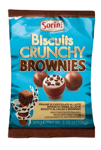 Sorini Crunchy Brownies Chocolate Bag 105g