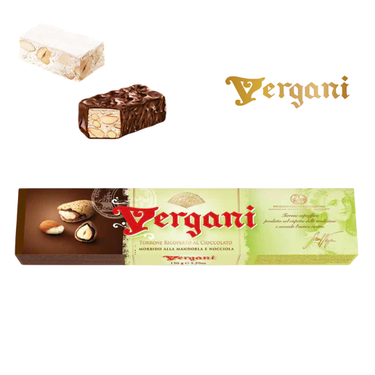 Vergani Nougat Chocolate Covered 150g