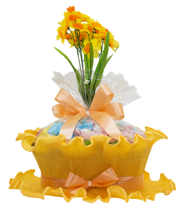 Flower Basket Yellow
