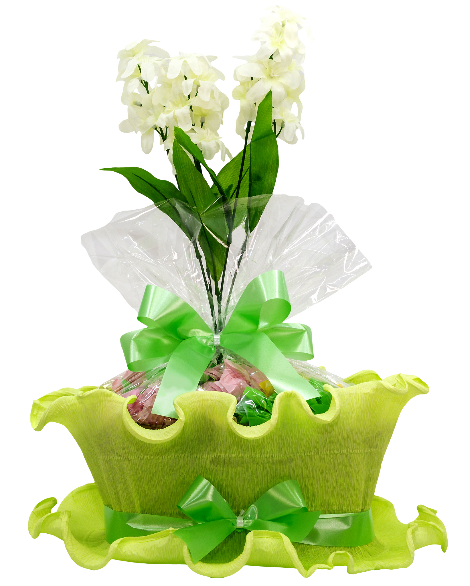 Flower Basket Green