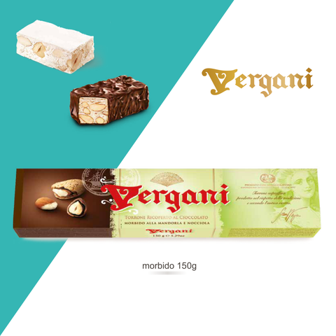 Vergani Nougat Chocolate Covered 150g