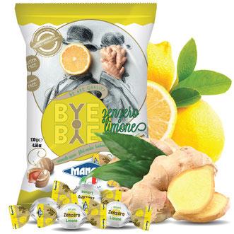 Mangini Candy Bags Bye Ginger Lemon 130g